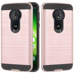 Moto G6 Play / Moto G6 Forge (MOTO G Play 6th Gen) Armor Hybrid Case (Rose Gold)